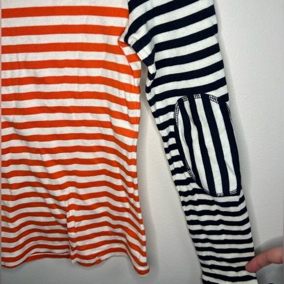 Tory Burch Multi Color Striped Long Sleeve Tee - Picture 5 of 6